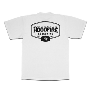 Hoodfire Seasoning “Est. 2025” White Logo Tee