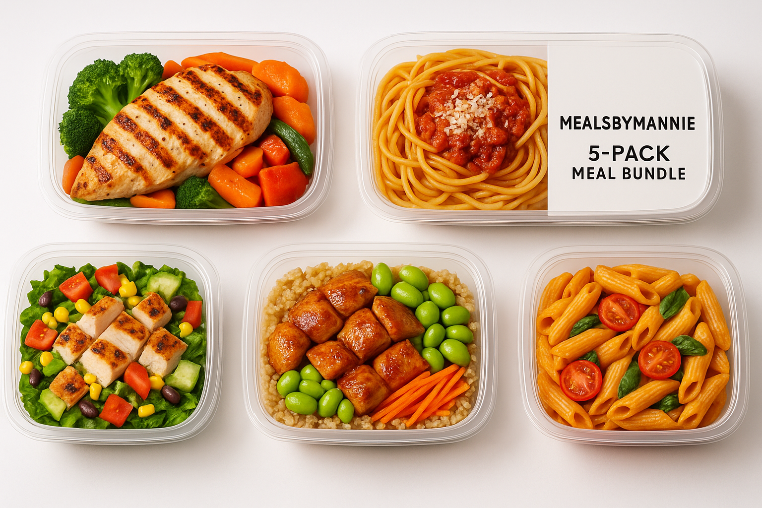 5 pack Meal Of Pre Maid Food