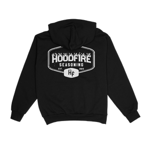 Hoodfire Seasoning “Est. 2025” Black Logo Hoodie
