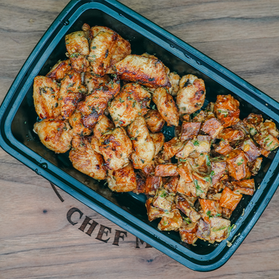 Garlic Butter Chicken & Creamy Potatoes